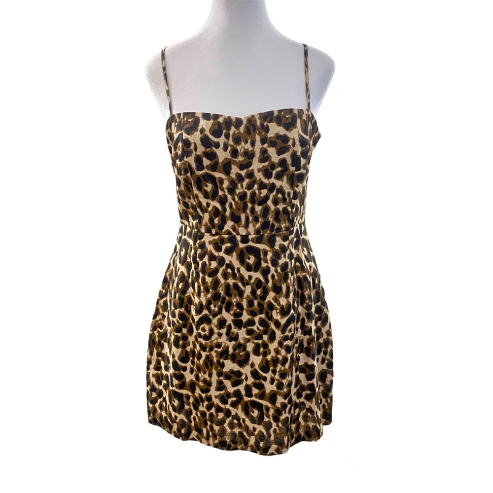 Slide Show Boutique Brand Leopard print dress Size 10 NWT